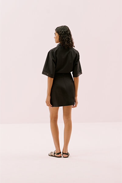 Roman Pilikaşe Mini Etek Siyah Y2515041_001