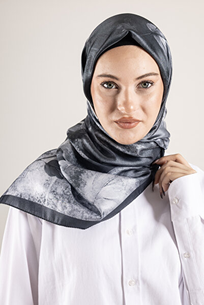 Akel Ψηφιακό κρυστάλλινο μοτίβο κασκόλ 95x95 – Παστέλ μοτίβο-4