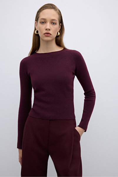 Roman Bisiklet Yaka Triko Bordo K2671016_008