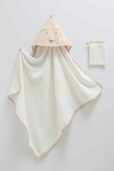 Caramell منشفة أطفال محبوكة من ليتل إيمو بيسك بير مقاس 82x90