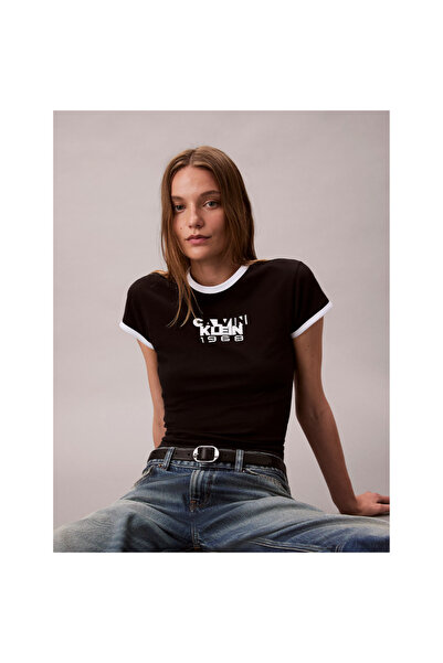 Calvin Klein Ck Lv047d208g Ss 1968 Graphıc Baby Tee Kadın Tshırt