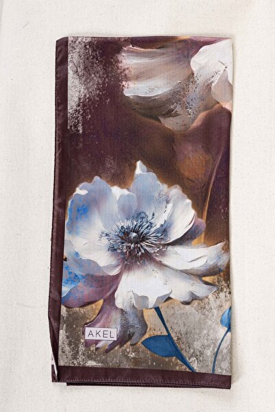 Akel Ψηφιακό κρυστάλλινο μοτίβο κασκόλ 95x95 – Παστέλ μοτίβο-4