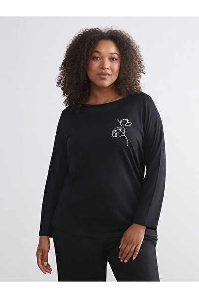 LC Waikiki Lcw Dream Large Size Printed Women's Pajama Set