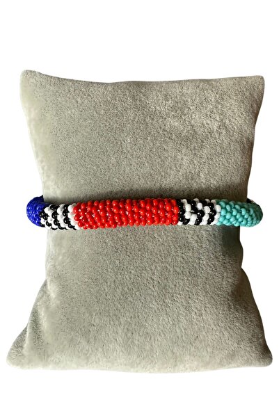 Uretti - Özlem 9422 5139 Handmade Prison Craft Sand Bead Necklace and Bracelet Set