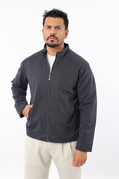 Rodrigo Ανδρικό εποχιακό παλτό με επένδυση από πλεκτό βαμβακερό ύφασμα με φερμουάρ