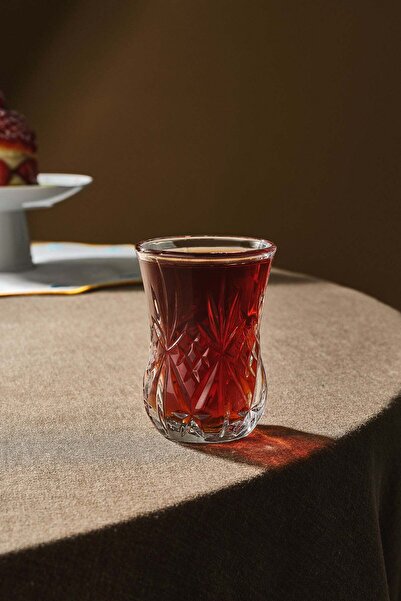 RCR Karaca Melodia 6'lı Cam Çay Bardağı Seti