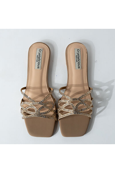 crystalicious Denish Luxurious Rhinestones Sandals Handcrafted by Artisans Ef...