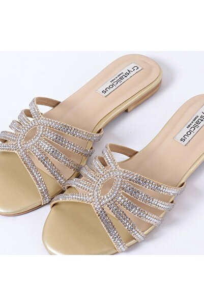 crystalicious Warm Handcrafted by Artisans Rhinestone Women Flats Luxurious Comfort For All-Day Wear