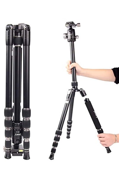 Jmary KT225+NB36-5 Feet Height Aluminium Alloy Professional Tripod and Monopod for All DSLR Cameras