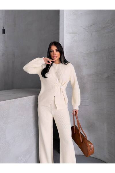 GİYSİ DÜNYASI 57 Triko Kumaş Hirka Pantalon Takim