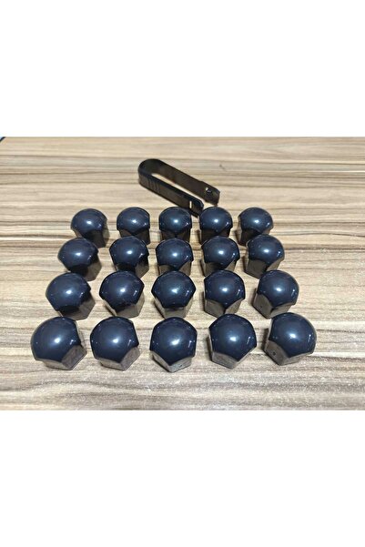 Car19 VOLKSWAGEN – SEAT – SKODA – AUDİ TÜM MODELLER BİJON KAPAK SETİ PARLAK SİYAH 17MM BİJON KAPAĞI