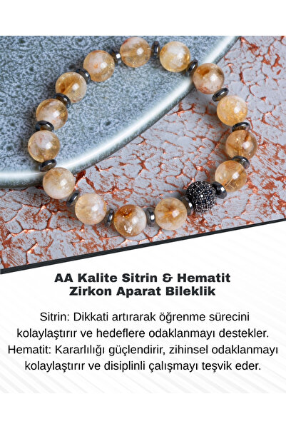 Saff Doğal Taş سوار من الساترين والهيماتيت والزركون بجودة AA