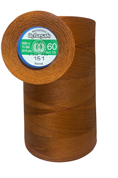 BİGÜMEX Ață de cusut Trefoil 60NO Ață de bumbac mercerizat 5000m 1 bucată