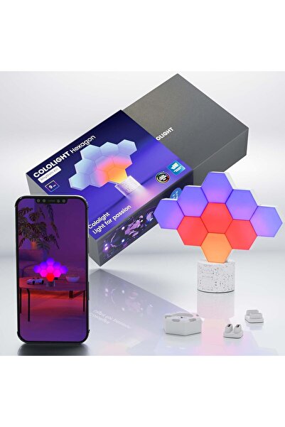 Cololight RGB Light for Gaming PC Setup, USB-Power Gaming Lights, Sync Music Hexagon Wall Lights wit