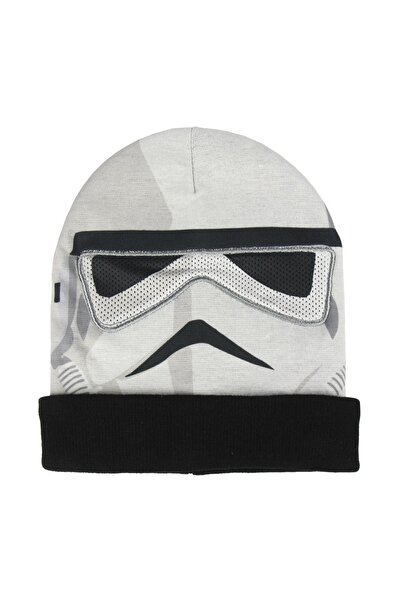 Star Wars Παιδικό Σκούφο, Ασημί & Μαύρο, Μέγεθος 52/54, Ηλικίες 4-7, Μαλακό & Ζεστό Ακρυλικό-Πολυεστέρα για Αγόρια