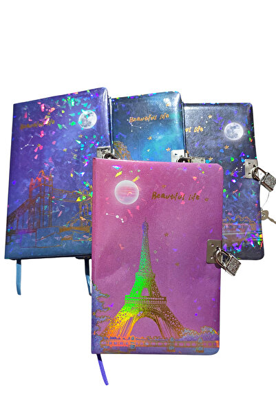 Limmy Starry Night Diary (Journal) Lockable Notebook 80 Sheets - Amusement Park