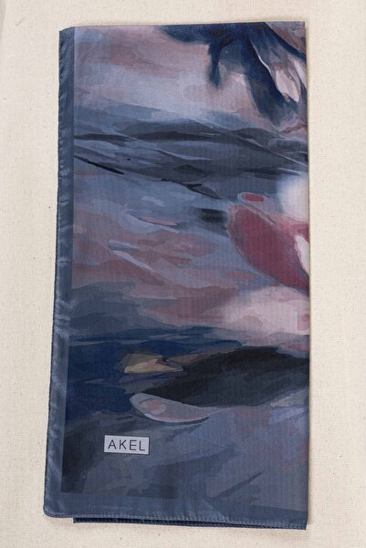 Akel Ψηφιακό κρυστάλλινο μοτίβο κασκόλ 95x95 – Παστέλ μοτίβο-6