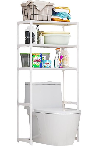 Generic رف تخزين MedMad فوق المرحاض، رف تخزين حمام ثلاثي الطبقات