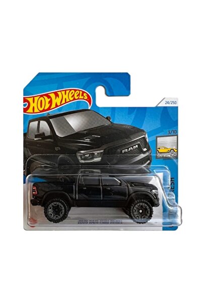 HOT WHEELS Metal Die-Cast Model, 2020 RAM 1500 Rebel, 1:64, Black