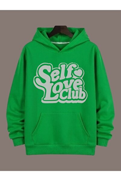 ArtYus Unisex Self Love Club Colorat Special cu imprimeu Bumbac supradimensio...