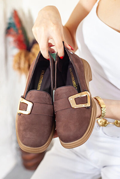 Adım Adım Mammamia Women's Genuine Leather Casual Shoes