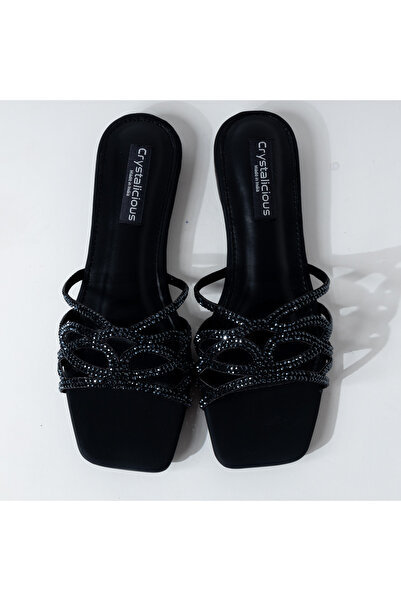 crystalicious Denish Luxurious Rhinestones Sandals Handcrafted by Artisans Ef...