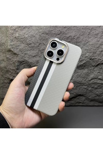 OSG iPhone 16 Pro Max Compatible Magsafe Supported Premium Fiber Carbon Impact Protective Phone Case