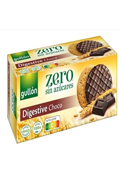 Gullon بسكويت الشوكولاتة الهضمي الخالي من السكر، 270 غرام × 7