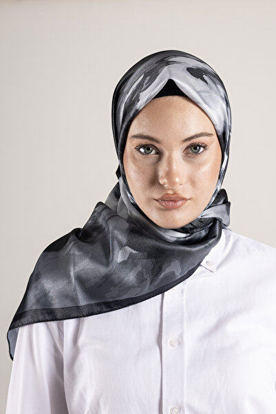 Akel Ψηφιακό κρυστάλλινο μοτίβο κασκόλ 95x95 – Παστέλ μοτίβο-6