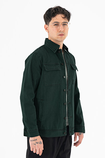 Souris Чоловічий нафтова куртка Relax Fit Зручний крій