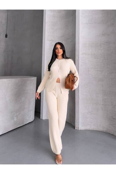 GİYSİ DÜNYASI 57 Triko Kumaş Hirka Pantalon Takim