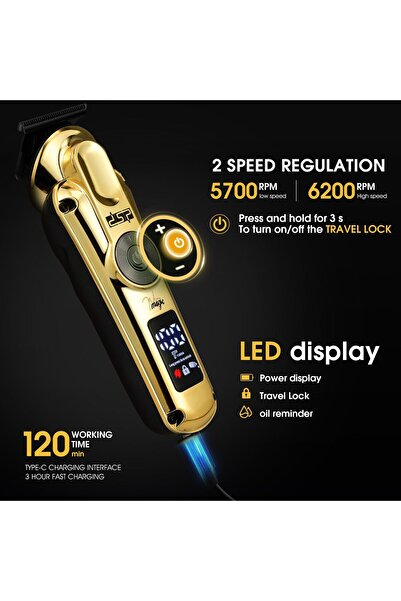 DSP Men's Grooming Kit, Beard Trimmer for Men, Nose Trimmer, Body Trimmer, Foil Shaver, T-Blade, Mus