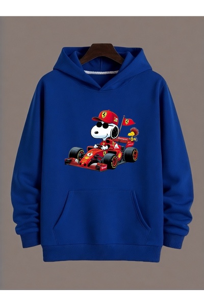 ArtYus Unisex Snoopy Ferrari Colorat Special cu imprimeu Bumbac supradimensio...