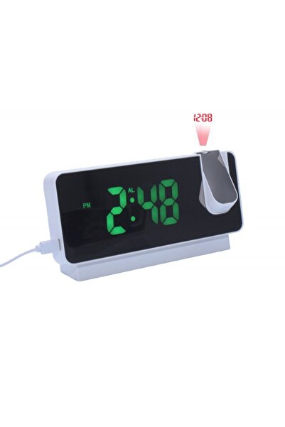 Bibilel Digital Clock with Green LED and Projection S282A
