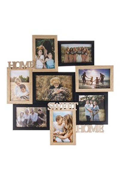 Aneliz Ramă foto din lemn „Acasă, dulce casă” pentru 8 fotografii 49 x 50,5 x 1,5 cm