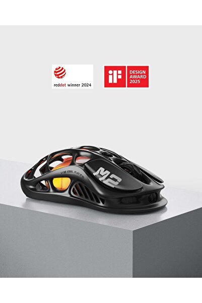 Gravastar Mercury M2 Gaming Mouse — PAW3395 26,000 DPI, Hollow 79g, 5 Programmable Buttons, RGB