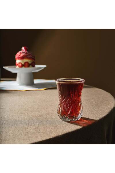 RCR Karaca Melodia 6'lı Cam Çay Bardağı Seti