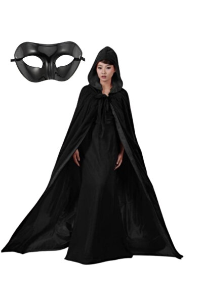 Annee Bakk Cadılar Bayramına Özel Pelerin ve Maske Set, Halloween Pelerin ve ...