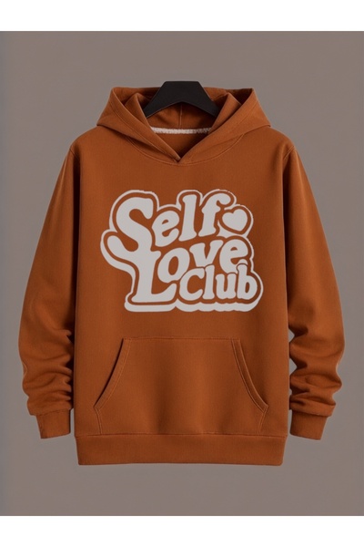 ArtYus Φούτερ Unisex Self Love Club Πολύχρωμο Ειδικό με τύπωμα Βαμβακερό over...