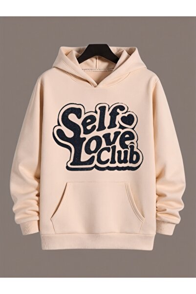 ArtYus Φούτερ Unisex Self Love Club Πολύχρωμο Ειδικό με τύπωμα Βαμβακερό over...