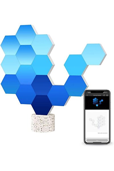 Cololight Hexagon Lamp - Modular Touch Lights Control Via App, RGB Hexagon Lights Compatible with Ap