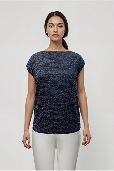 WESTMARK LONDON Γκρι πολύχρωμο γυναικείο μπλουζάκι με κοντό μανίκι με λάμψη S...