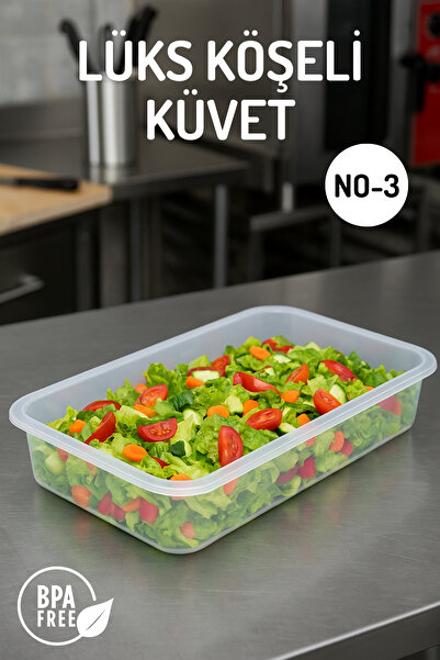 Nandy Home Şeffaf Lüks Köşeli Küvet No:4 – Kafe & Restoran Tipi Gıda Saklama ...