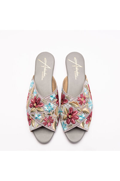 crystalicious Rose Lace Women Flat Handcrafted by Artisticas Eco-Friendly Elegance with Embroidery All-Day Comfort