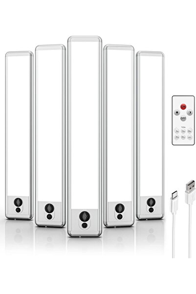 EZVALO LED Light with Motion Sensor for Kitchen Under Cabinet 23 cm with Remote Control, 1100 mAh Re