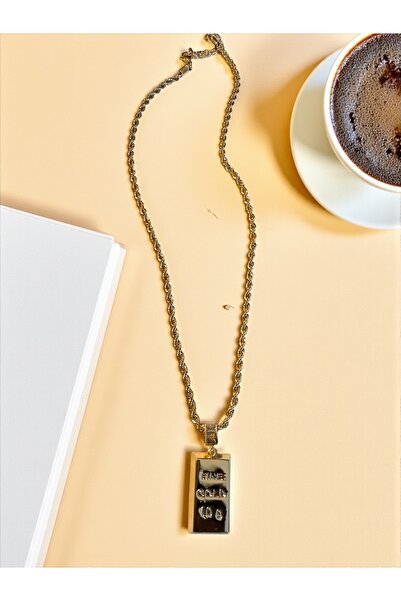 Bo Takı ve Aksesuar Külçe altın model kolye