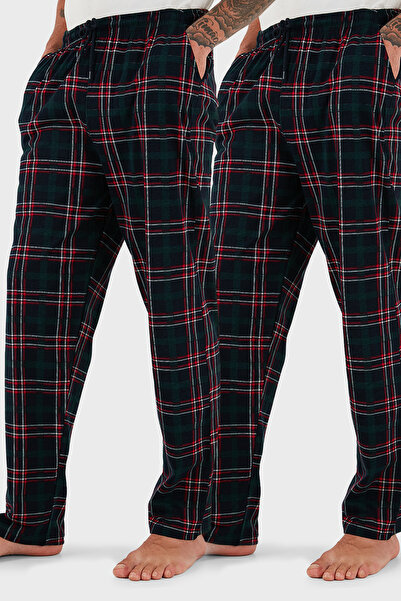 Buratti Pantaloni de pijama din bumbac, cu talie normală, cu picioare drepte,...