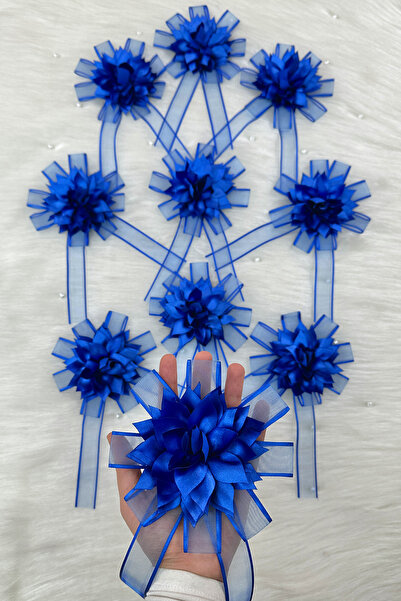 ZEYMERADE زخرفة باقة زرقاء من ساكس، زينة حنة لحفلات الزفاف والعريس وحفلات الز...