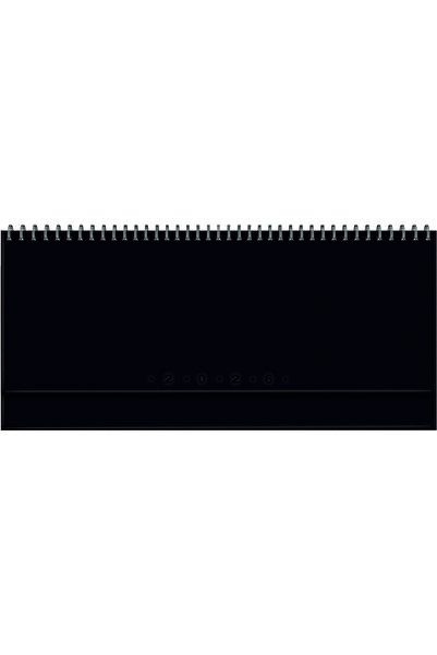 Gıpta 2026 504-GLK GLOBE Spiralli - Deri Sert Kapak 14X33 Haftalık Beyaz Masa Takvimi