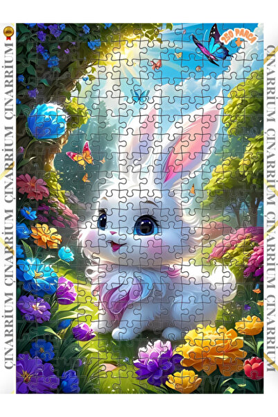 pınaxar ENGARENK ÇİÇEKLER ARASINDA Kİ TAVŞAN Çift Katlı Çerçeveli Asılabilir ...